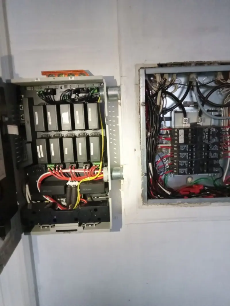 Electrical panel upgrade completed for Ring Doorbell Installation in Eagle Point